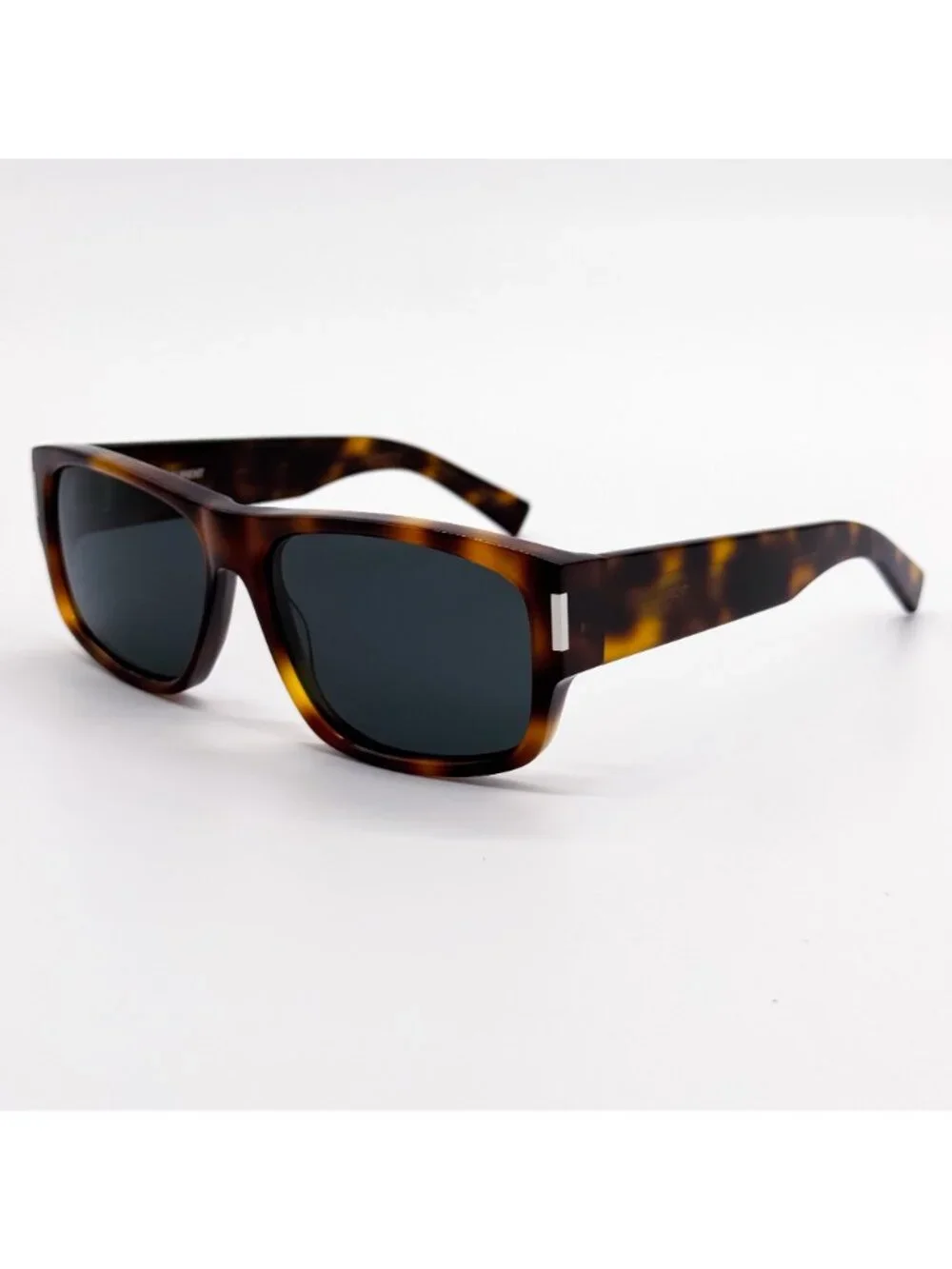 New Saint Laurent Sunglasses SL689 002 Havana Gray Square Eyewear